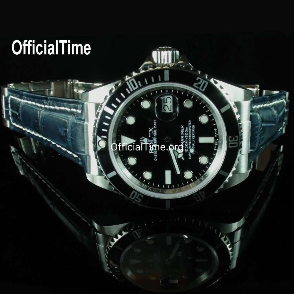 Rolex Submariner Style | OfficialTime Calf Leather Strap for Rolex