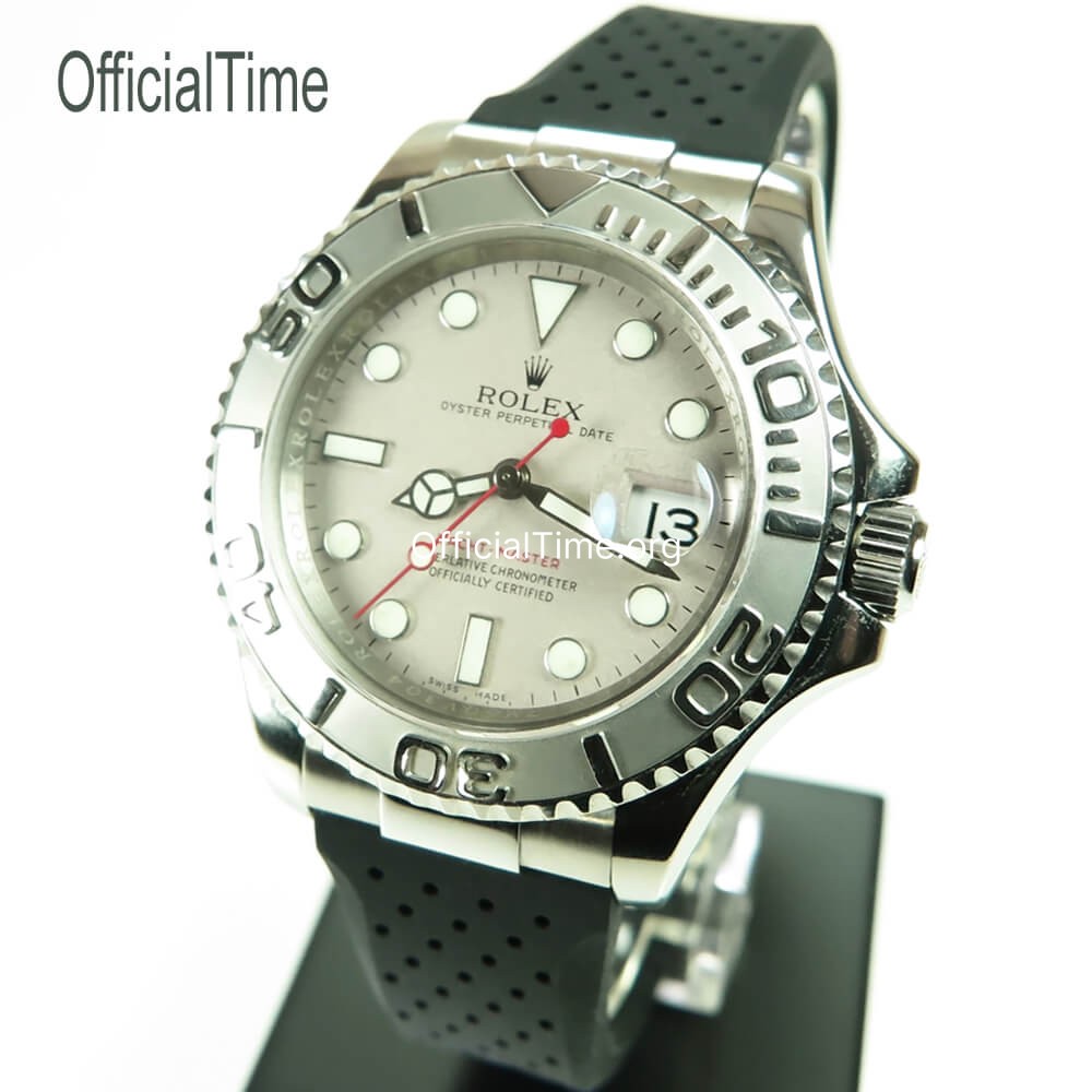 Rolex Yacht Master Style OfficialTime Breathable Rubber Strap for Rolex