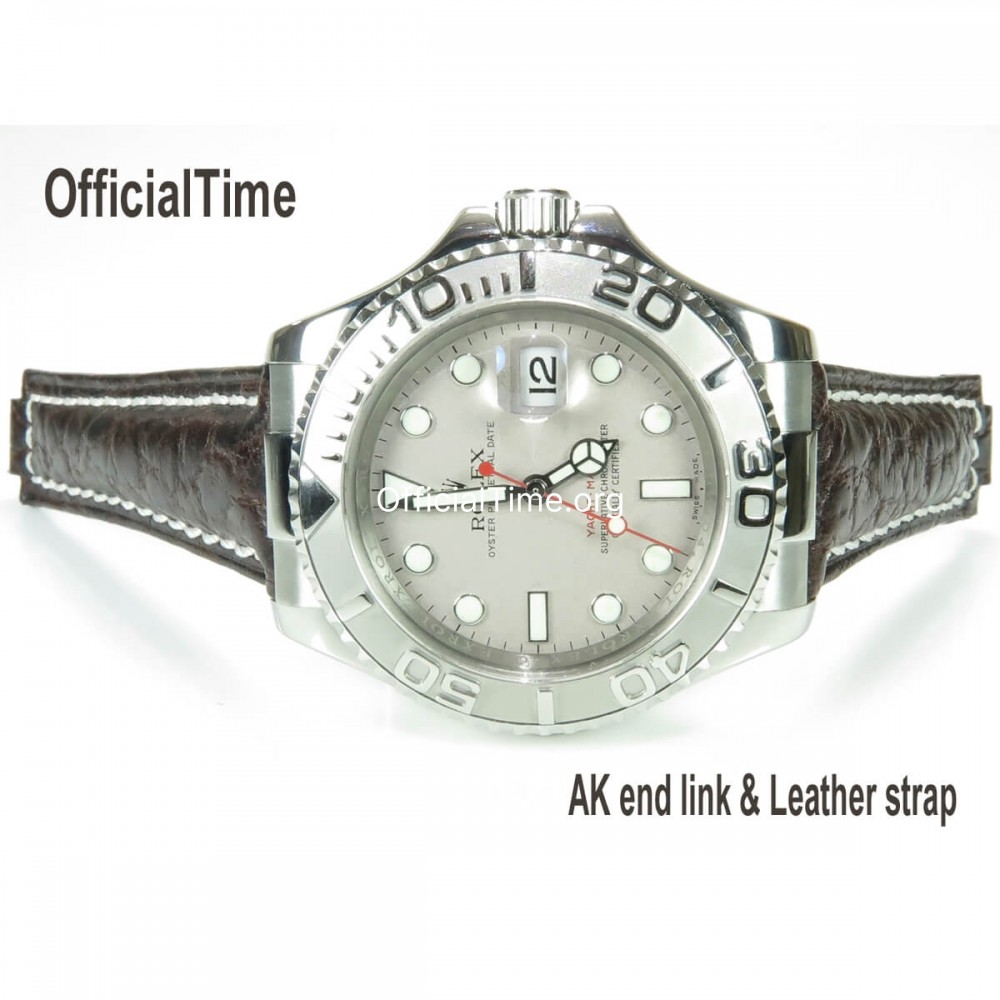Rolex Yacht Master Style OfficialTime Buffalo Leather Strap for