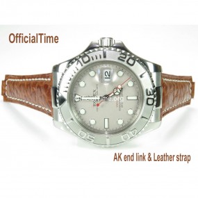 Rolex Yacht-Master Style : Buffalo Leather Strap (3 color)