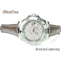 Rolex Yacht-Master Style : Calf Leather with Alligator Grain Strap (3 color)