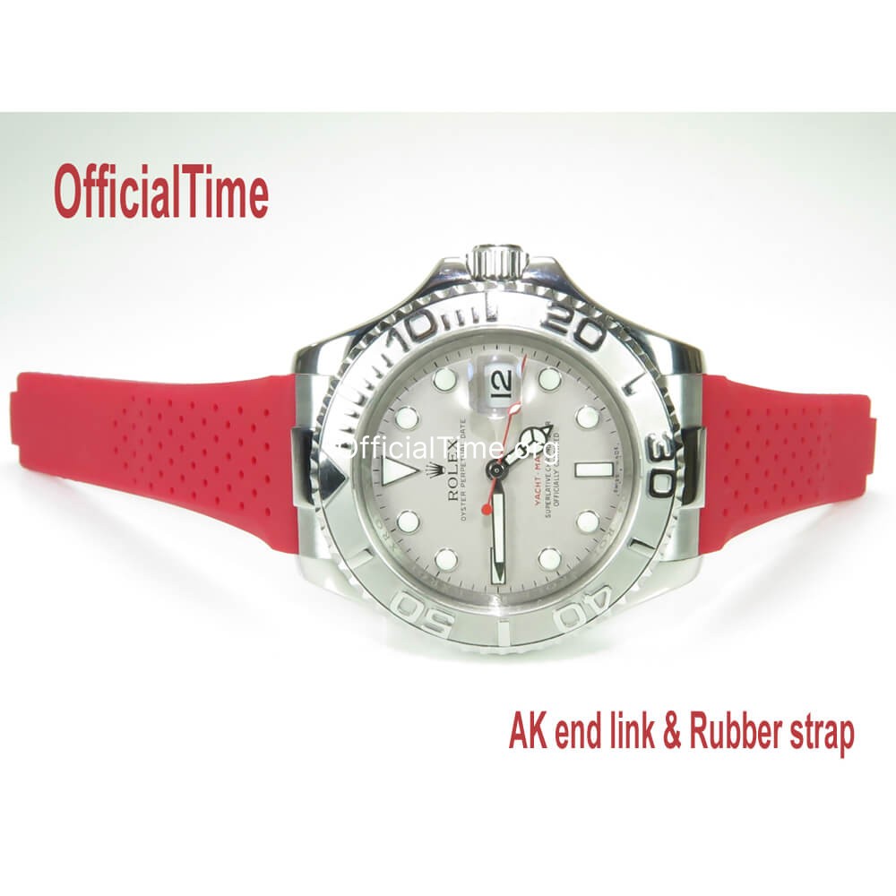 Rolex Yacht Master Style OfficialTime Calf Leather Strap for Rolex