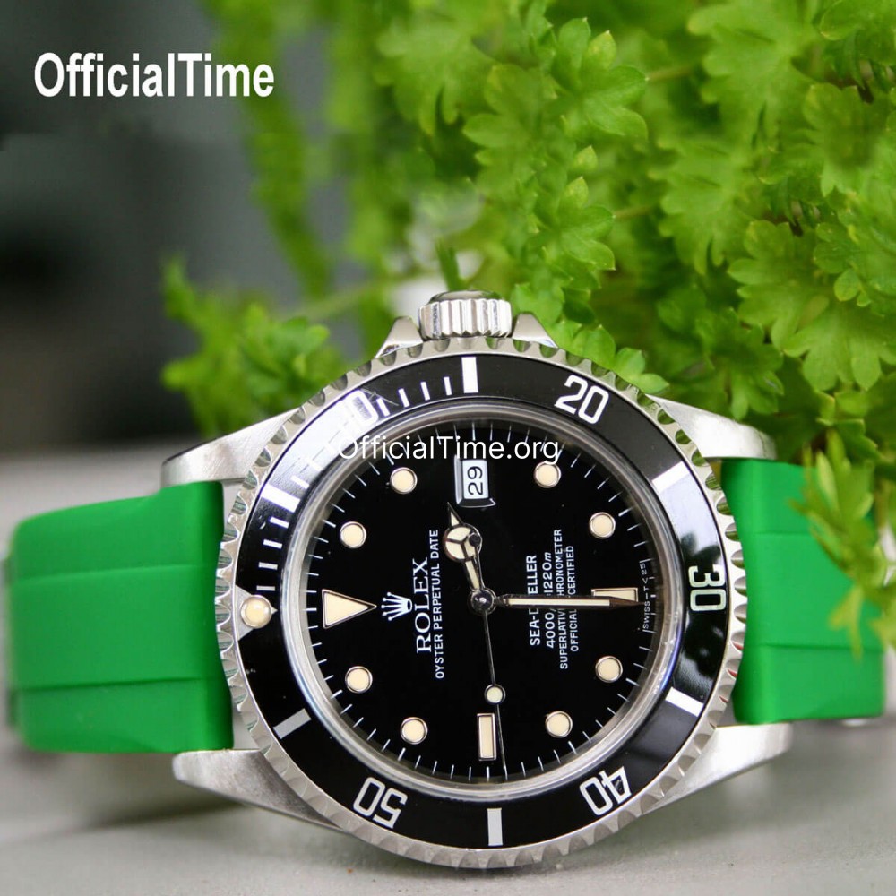 Rolex Sea Dweller Style OfficialTime Airflow Rubber Straps for Rolex
