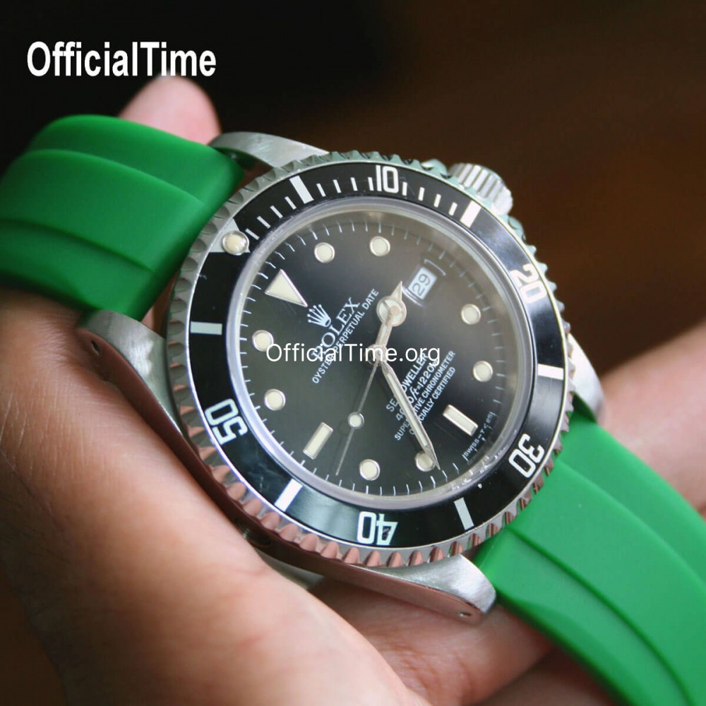 Rolex Sea Dweller Style OfficialTime Airflow Rubber Straps for Rolex