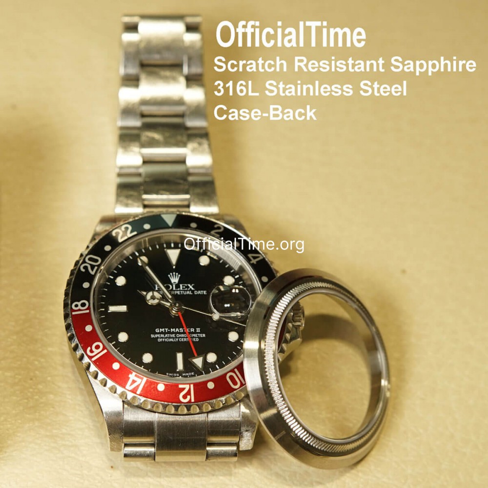 OfficialTime Exhibition Case Back for Rolex GMT-Master II
