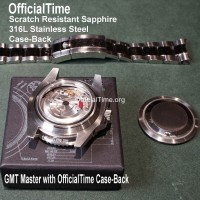 Rolex GMT-Master II Style : Sapphire Transparent Case Back Rolex GMT-Master II Style : Sapphire Transparent Case Back