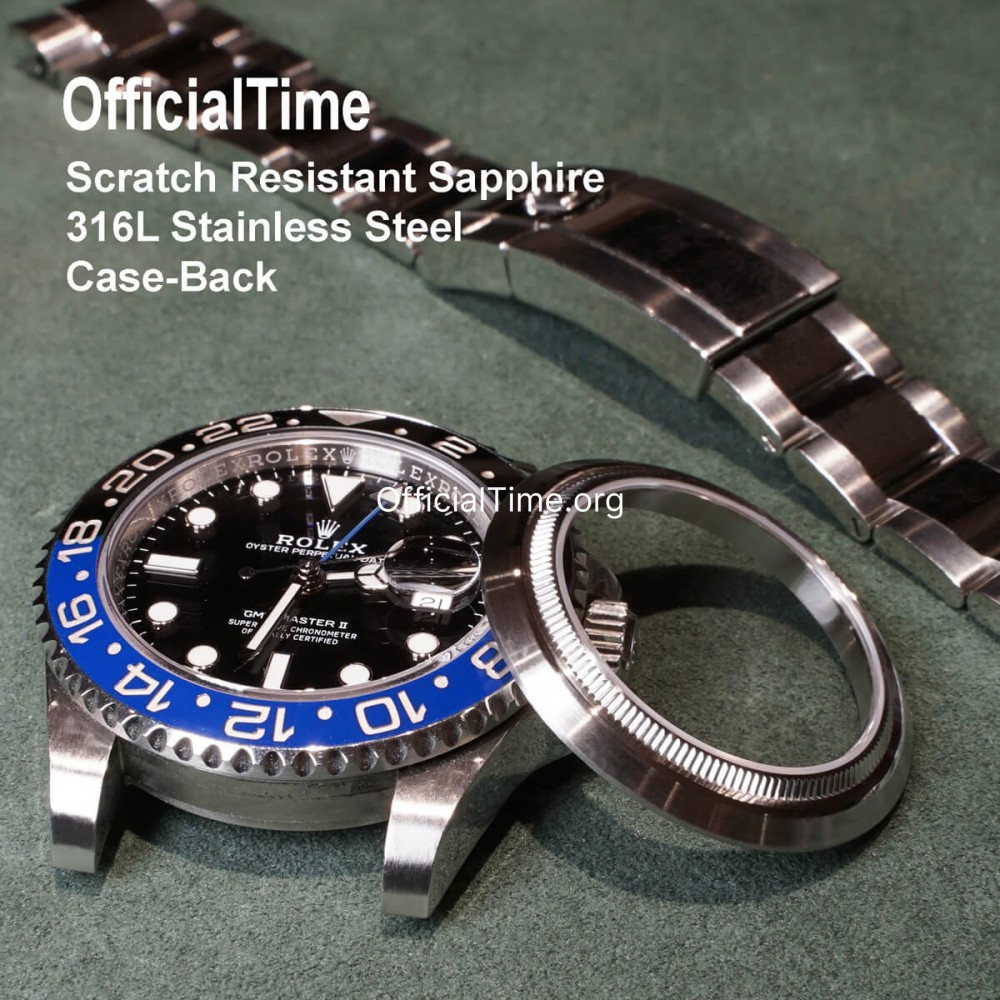OfficialTime Transparent Case Back for Rolex GMT-Master II
