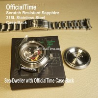 Rolex Sea-Dweller Style : Sapphire Transparent Case Back