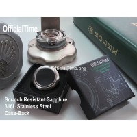Rolex Explorer Style - Sapphire Transparent Case Back