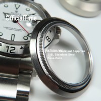 Rolex Explorer Style - Sapphire Transparent Case Back