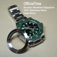 Rolex Submariner Style - Sapphire Transparent Case Back