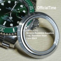 Rolex Submariner Style - Sapphire Transparent Case Back