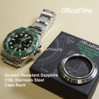 Rolex Submariner Style - Sapphire Transparent Case Back Rolex Submariner Style - Sapphire Transparent Case Back