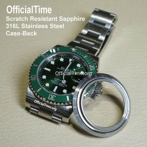 Rolex Submariner Style - Sapphire Transparent Case Back