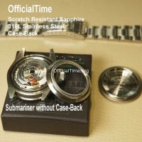 Rolex Submariner #16 Style - Sapphire Transparent Case Back Rolex Submariner #16 Style - Sapphire Transparent Case Back