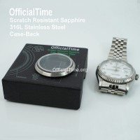 Rolex Datejust Style - Sapphire Transparent Case Back