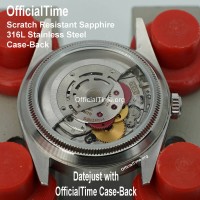 Rolex Datejust Style - Sapphire Transparent Case Back