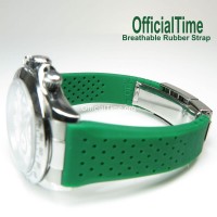 Rolex Style - 20/16mm Breathable Rubber Strap (7 colors)