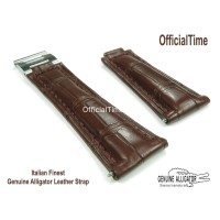 Rolex Explorer Style - Genuine Alligator Leather Strap (3 color)