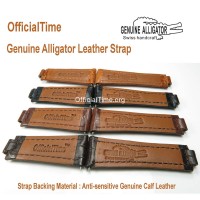 Rolex Style - 20/16mm Genuine Alligator Leather Strap (3 colors)