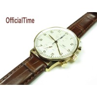 IWC Style : Double-sided Genuine Alligator Leather Strap (4 color)