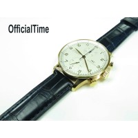 IWC Style : Double-sided Genuine Alligator Leather Strap (4 color)