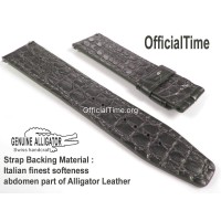 IWC Style : Double-sided Genuine Alligator Leather Strap (4 color)