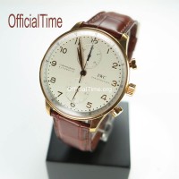 IWC Style : Double-sided Genuine Alligator Leather Strap (4 color)