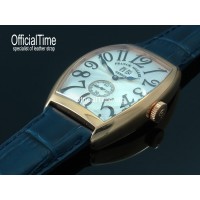 Franck Muller Style : Genuine Calf Leather with Alligator Grain Strap (5 color)