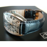 Franck Muller Style : Genuine Calf Leather with Alligator Grain Strap (5 color)