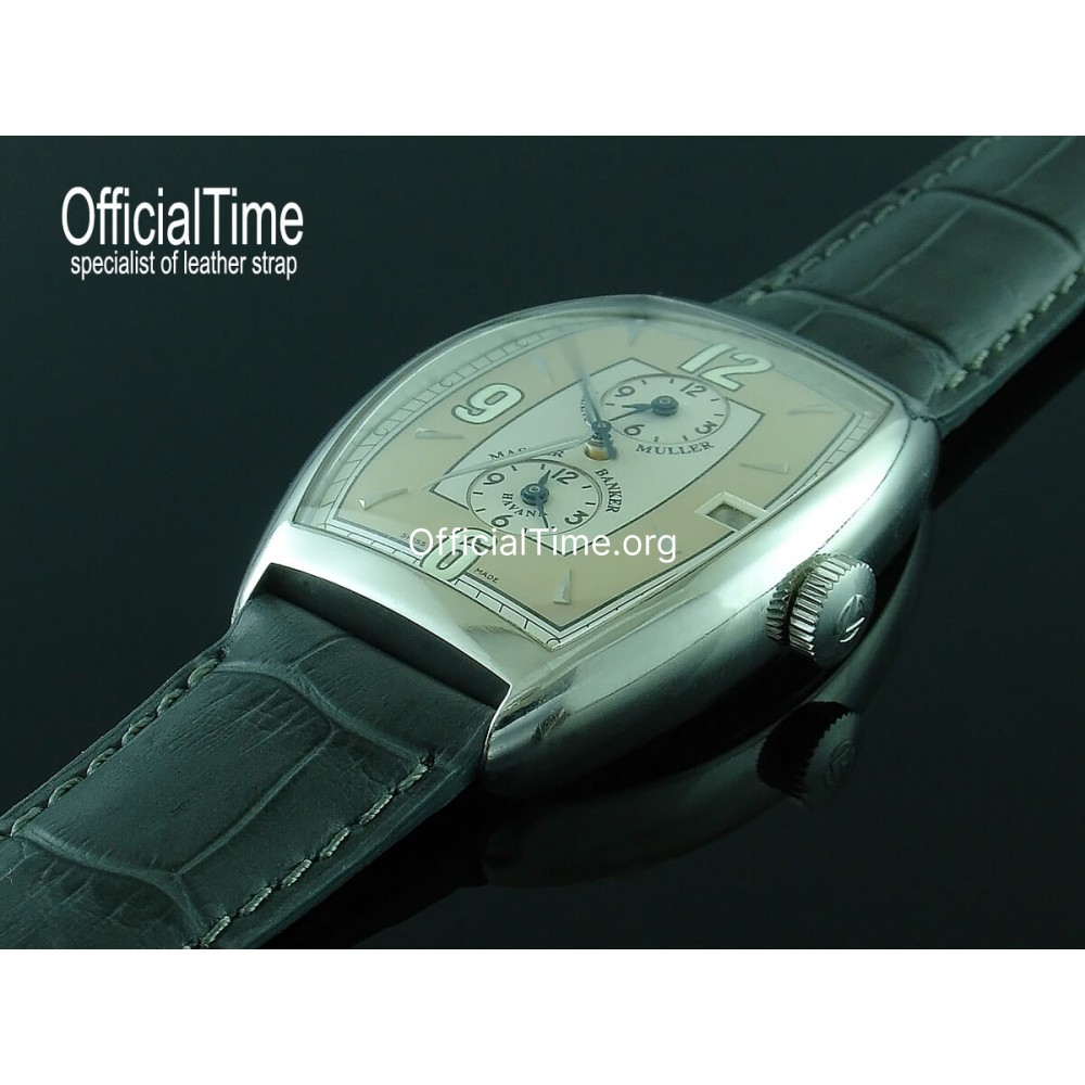 Franck Muller Style - OfficialTime Genuine Claf Leather Strap