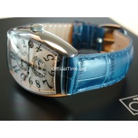 Franck Muller Style : Genuine Calf Leather with Alligator Grain Strap (5 color)