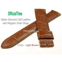 Franck Muller Style : Genuine Calf Leather with Alligator Grain Strap (5 color)