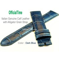 Franck Muller Style : Genuine Calf Leather with Alligator Grain Strap (5 color)