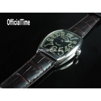 Franck Muller Style : Genuine Calf Leather with Alligator Grain Strap (5 color)