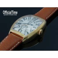 Franck Muller Style : Italian Genuine Bull Leather Strap (3 color)