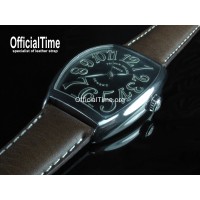 Franck Muller Style : Italian Genuine Bull Leather Strap (3 color)