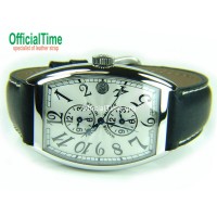 Franck Muller Style : Italian Genuine Bull Leather Strap (3 color)