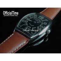 Franck Muller Style : Italian Genuine Bull Leather Strap (3 color)