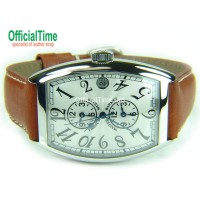 Franck Muller Style : Italian Genuine Bull Leather Strap (3 color)