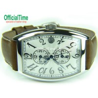 Franck Muller Style : Italian Genuine Bull Leather Strap (3 color)
