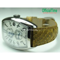 Franck Muller Style : Australia Genuine Python Skin Strap (4 color)