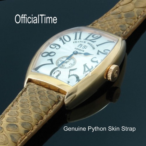 Franck Muller Style : Australia Genuine Python Skin Strap (4 color)