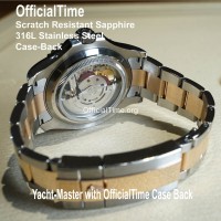 Rolex Yacht-Master Style : Sapphire Transparent Case Back