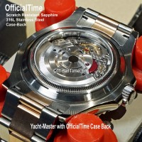 Rolex Yacht-Master Style : Sapphire Transparent Case Back