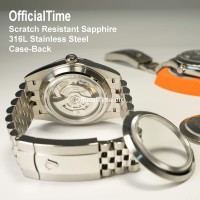 Rolex Datejust 41mm Style - Sapphire Transparent Case Back