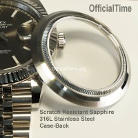 Rolex Datejust 41mm Style - Sapphire Transparent Case Back