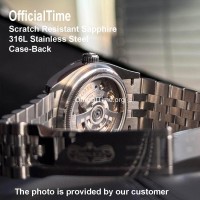 Rolex Datejust 41mm Style - Sapphire Transparent Case Back