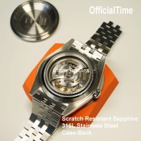 Rolex Datejust 41mm Style - Sapphire Transparent Case Back