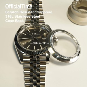 Rolex Datejust 41mm Style - Sapphire Transparent Case Back